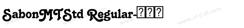 SabonMTStd Regular字体转换